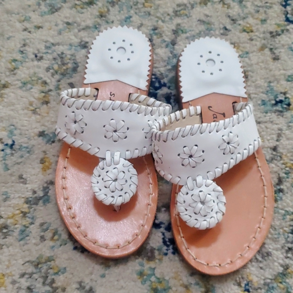 NWOT Girls White Jack Rogers Size 11